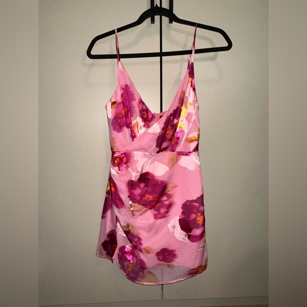 NWOT NBD Alara Mini Dress in Pink Floral Size XS New without - Picture 2 of 6